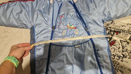 Zateplená zimná kombinéza, overal, 86