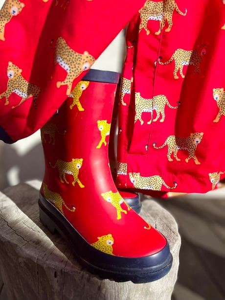 Frugi set pršiplášť a gumáky 4-5 rokov, 110