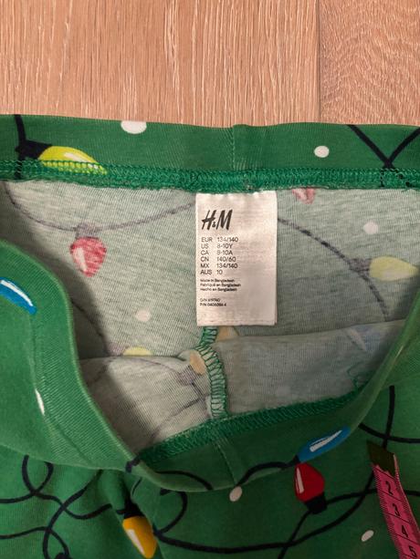 Pyžamo vianočné h&m veľ. 128/134, h&m,128