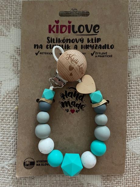 Retiazka na cumlík + bibs cumlík, bibs