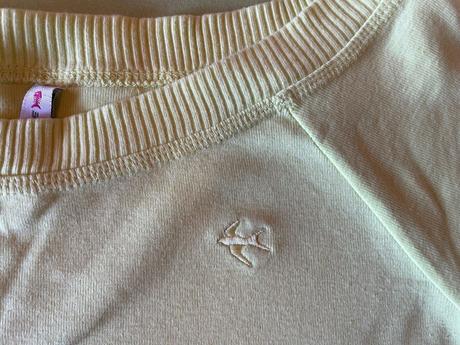 Pastelové žlté tričko., fishbone,m