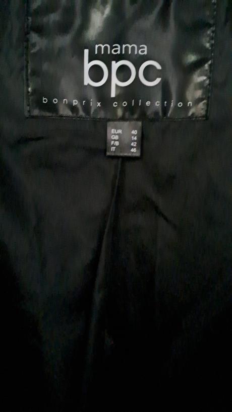 Nosičská/tehotenská bunda, bonprix,40