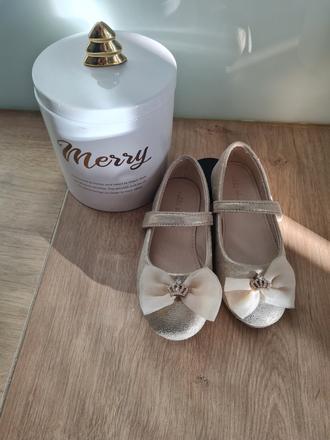 Zlaté balerínky nelli blu veľkosť 26, nelli blu,28