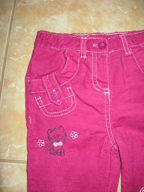 Menčestrové nohavice - nenosené, okay,74