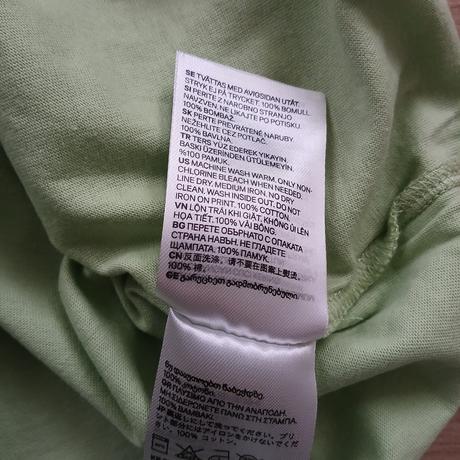 Bledozelené dámske tričko s nápisom h&m, h&m,l
