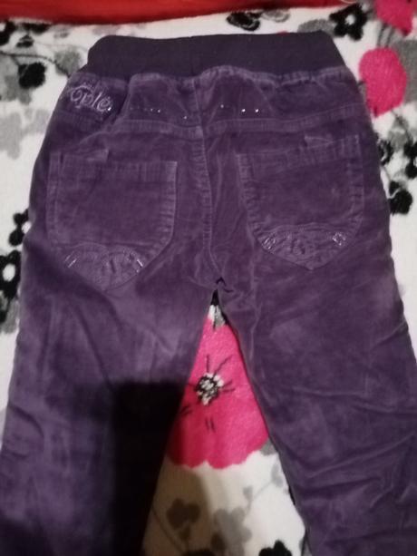 Dievčenske zateplene nohavice, 122