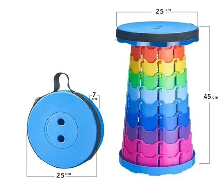 Prenosná skladacia teleskopická stolička, 