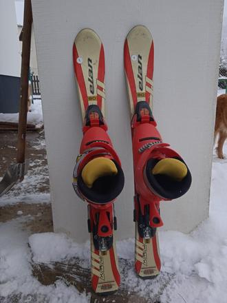 Detské lyže 80 +lyžiarky, elan,80-89 cm
