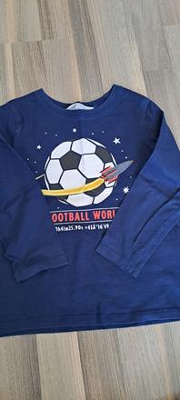 Tričká dlhý rukáv futbal, veľ. 110-116 (zn. h&m), h&m,110