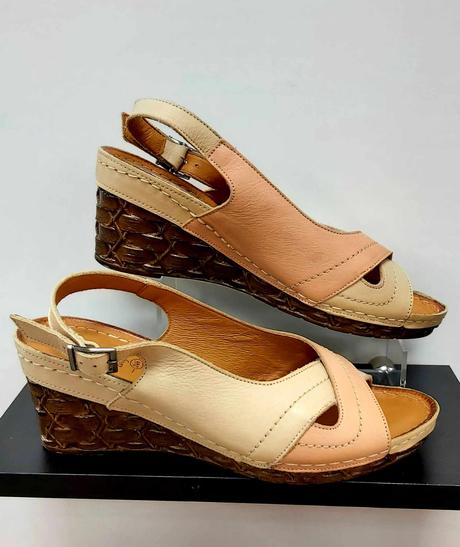 Dámske kožené sandále 19070268 z, 41