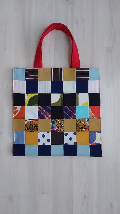 Eko detská patchworková taška s podšívkou handmade,