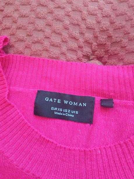 Tenký pulóver s krátkym rukávom, gate,xs