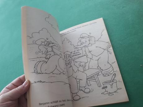 Omalovanka slonik benjamin nemecky a4, 