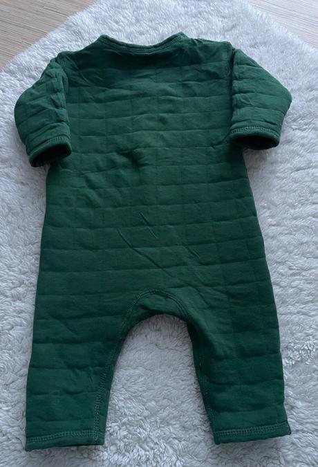 Tmavozeleny presivany overal h&m, h&m,68