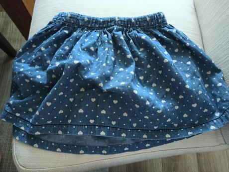 Riflová srdiečková suknička, kiki&koko,98