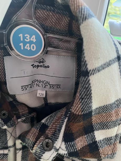Károvaná teplá podšitá košeľová bunda, topolino,128