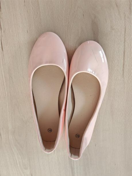 Nude jemne marhulove balerinky 38, 38