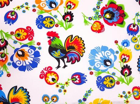 Folk skladana sukienka, 50 - 164