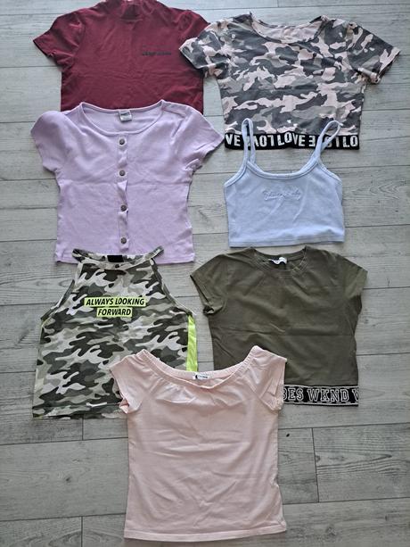 Croptop tričká, bershka,xs