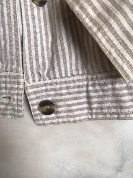 Letná ľanová crop bunda, l