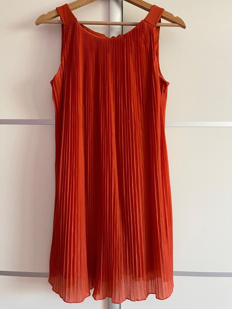 Oranžové voľné šaty xs/s, miss selfridge,s