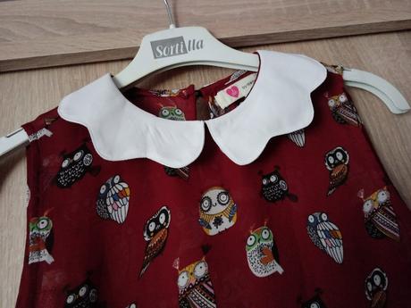 Blúzka so sovičkami, xs