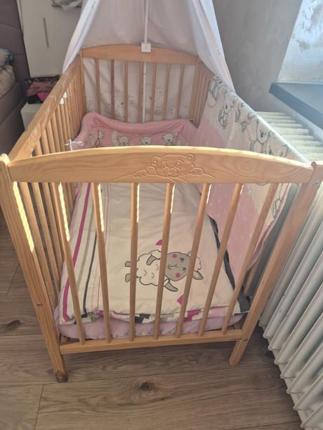 Detská postieľka pre dievčatko, šírka (cm): 60,dĺžka (cm): 120