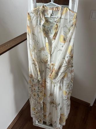 Letné romantické boho šaty h&m, h&m,xs