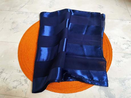 Luxusná saténovo-šifónová šatka okolo krku, xl