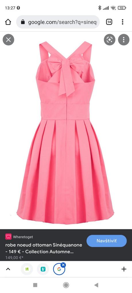 Spolocenske saty sinequanone z pariza, s (m), 36