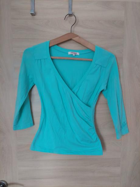 Tyrkysove tricko s 3/4 rulavom s zn. kenvelo, kenvelo,s