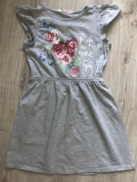 Šaty ruža 6-8 rokov, h&m,122