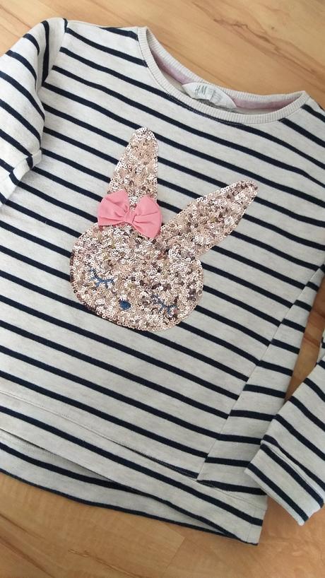 Zajkovská mikina 134/140, h&m,134