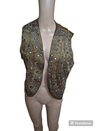 Dámska semišová vestička bez gombíkov, 40