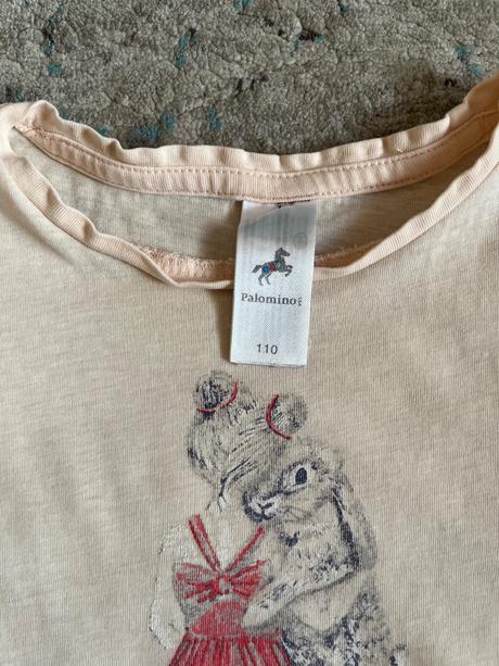 3x tričko s volánovým rukávom, 110