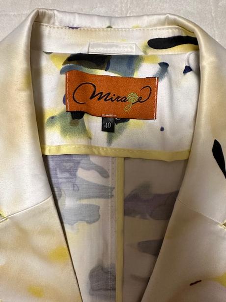 Krásne kvalitné vzorované sako bavlna elastan, 40