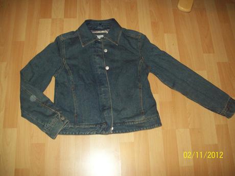 Riflová bunda vyteplená, clockhouse,40