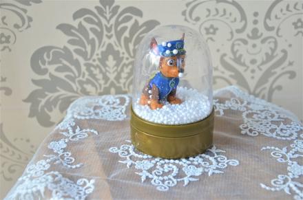 Snežítko ozdoba na tortu paw patrol,