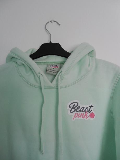 Tyrkysová mikina crop, s