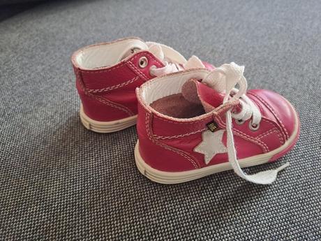 Kožené členkové topánočky pre dievčatko., fare,19