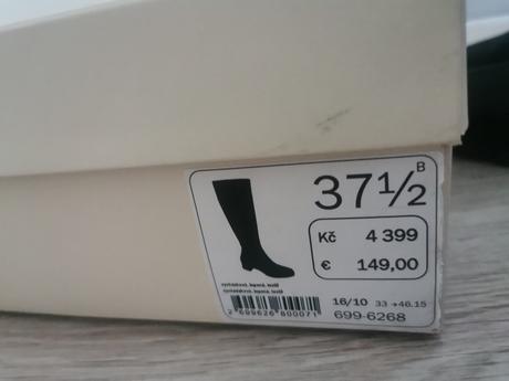 Gore-tex elegantné vysoké čižmy veľ.37 1/2, 37