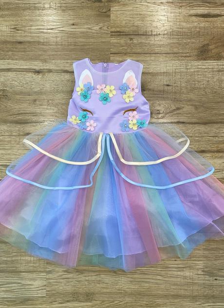 3-dielny dúhový kostým jednorožec,