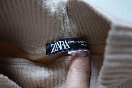 Rebrované tričko zara, zara,s