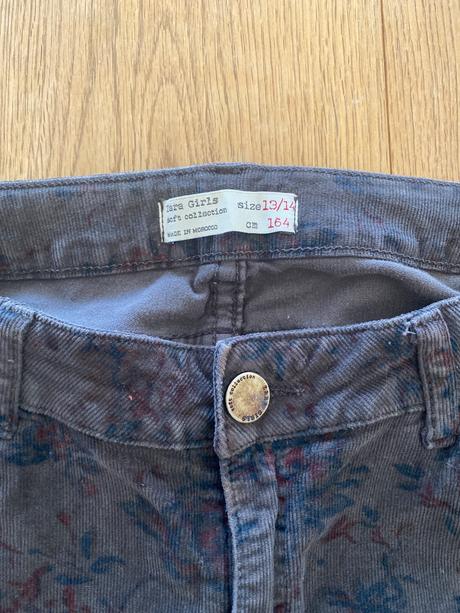 Kvetovane mencestrove nohavice zara, zara,164