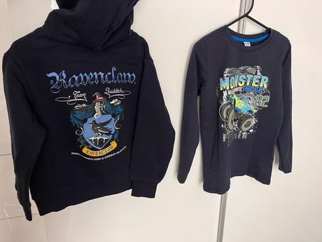 Tricko +2x mikina, 122–134