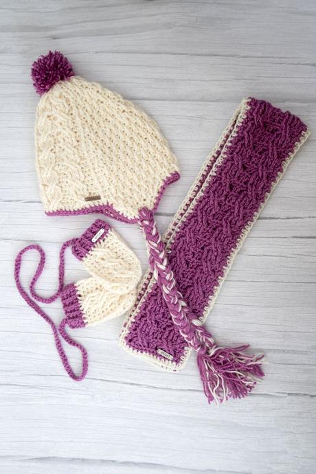 Čiapka, šál, rukavice, 74 / 80 / 86