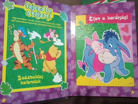 Puzzle kniha, disney - macko pu,