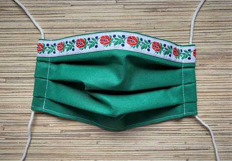 2 vrstvové bavlnené rúška s gumičkou, 