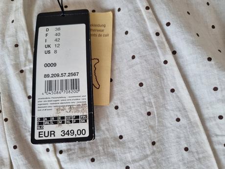 Mäkké kožené hnedé sako comma s visačkou 38, 38