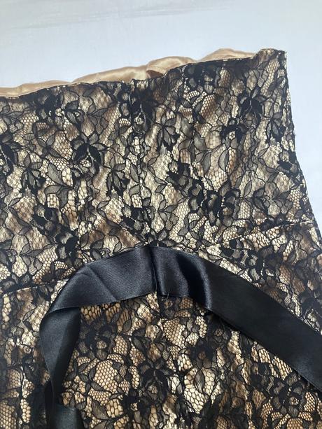 Dámske čipkované midi šaty so stuhou, orsay,l